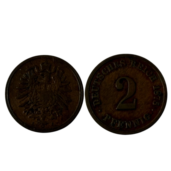 Niemcy 2 fenig 1875 J