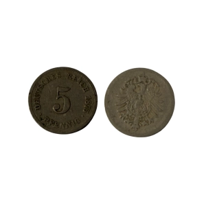Niemcy 5 fenig 1875 C