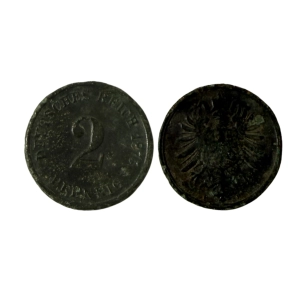 Niemcy 2 fenig 1875 F