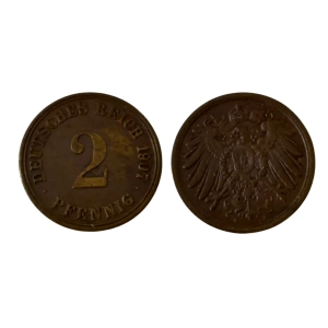 Niemcy 2 fenig 1907 A