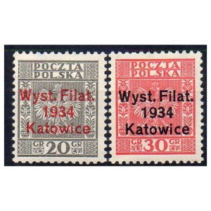 1933 Fi. 264 - 265 ** Wystawa w Katowicach - seria znaczków