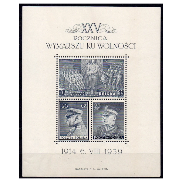 1939 Fi. blok 8 ** Wymarsz Legionów