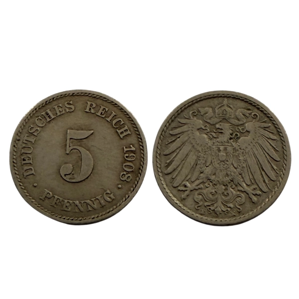 Niemcy 5 fenig 1908 E