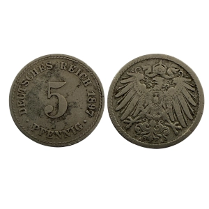 Niemcy 5 fenig 1897 A
