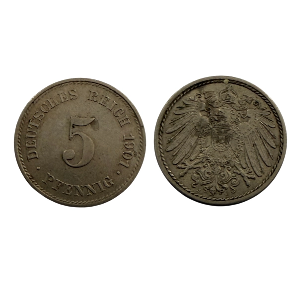 Niemcy 5 fenig 1901 J