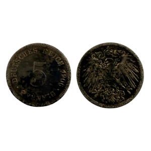 Niemcy 5 fenig 1906 D