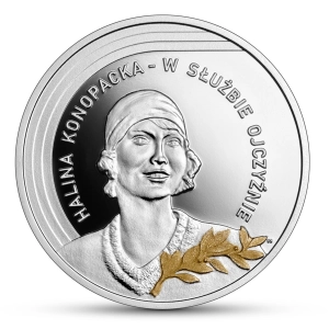 10 złotych 2026 Halina Konopacka srebrna moneta