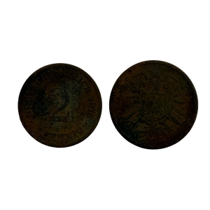 Niemcy 2 fenig 1875 D