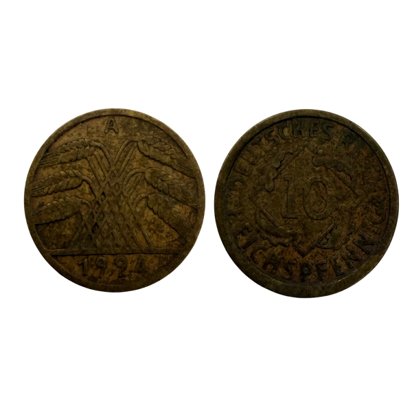 Niemcy 10  fenig 1924 A