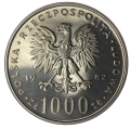 1000 zł 1982 Jan Paweł II