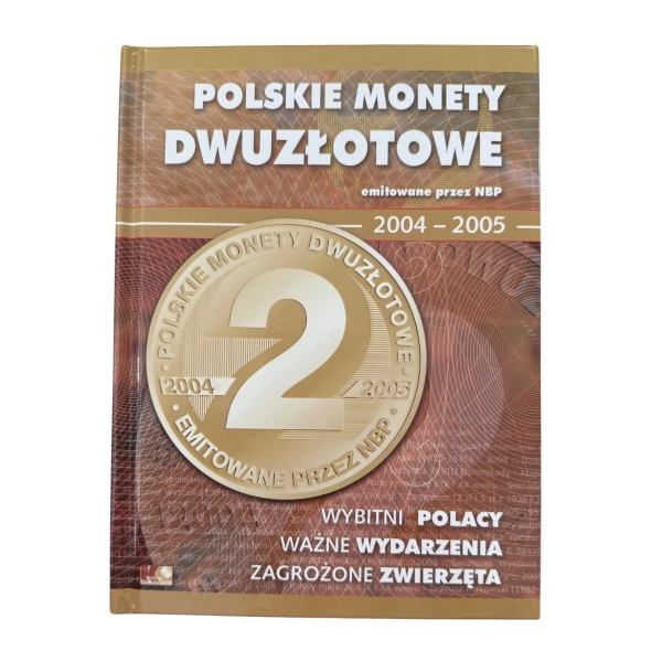 Album „Polskie monety dwuzłotowe emitowane przez NBP 2004-2005" komplet 23 monet okolicznościowych 2 zł NG