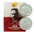 Medal naczelnik państwa Józef Piłsudski w dedykowanym folderze