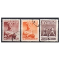 1953 Fi. 664 - 666 kas Mistrzostw Europy w boksie w Warszawie - seria znaczków