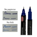 Foliopis perm dwustronny niebieski do opisu kolekcji pudeł segregatorów