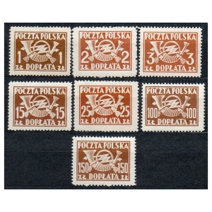 1949 Fi. D111- D117 ** Znaczki dopłaty