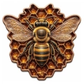 Medal miedziany HONEY QUEEN 2026 – 1 oz AVDP