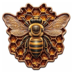 Medal miedziany HONEY QUEEN 2026 – 1 oz AVDP