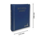  Album na 221 monet z kartami różne średnice - niebieski - do małych i dużych monet