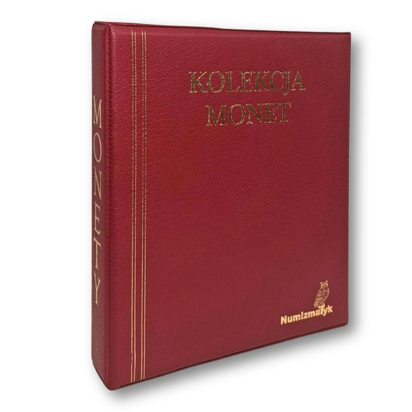 Album na 200 monet z kartami – czerwony - na 2 zł NG | 2 euro | dukaty lokalne