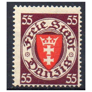 WMG 1937 Fi. 265 ** Herb Gdańska wydanie obiegowe - znaczek pocztowy