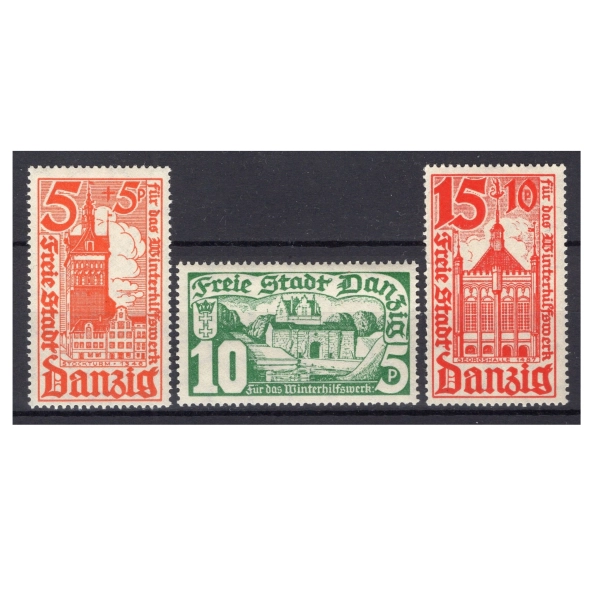 WMG 1935 Fi. 252-254 ** Wydanie Pomoc zimowa - znaczki pocztowe