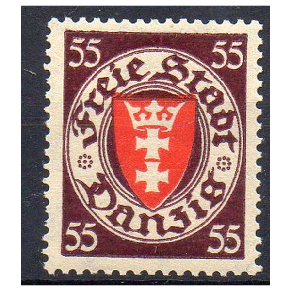 WMG 1937 Fi. 265 ** Herb Gdańska wydanie obiegowe znaczek pocztowy