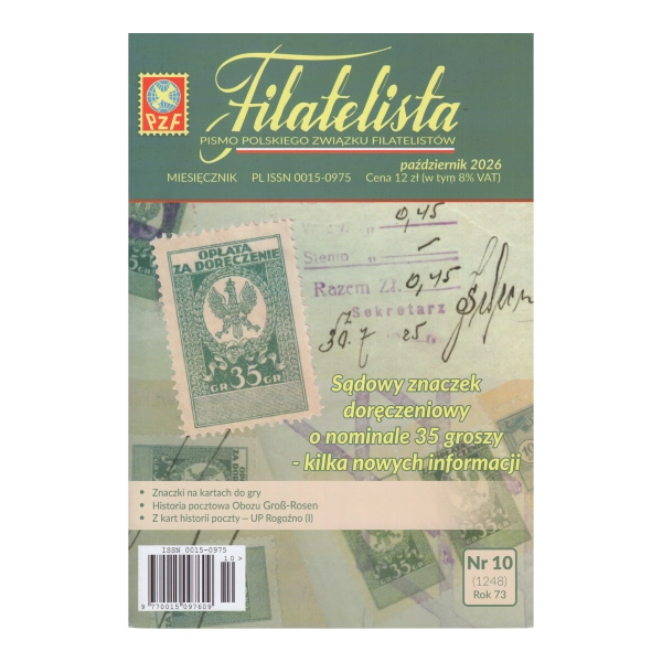 Pismo Filatelista 2026/10 - Październik
