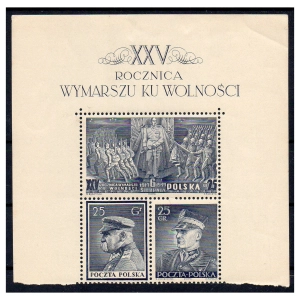1939 Fi. 336 - 338 ** Wymarsz Legionów trójka z bloku