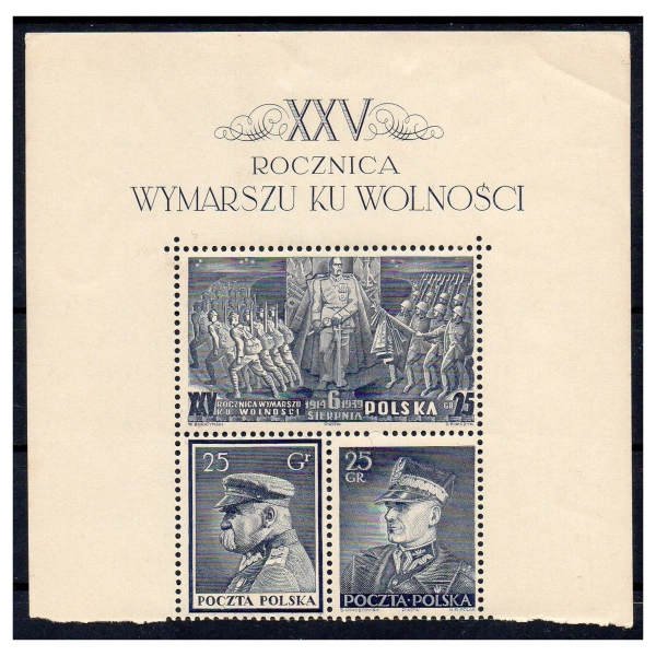 1939 Fi. 336 - 338 ** Wymarsz Legionów trójka z bloku