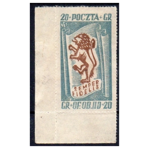 Gross-Born IID 1944 Fi. 29 * Tydzień Ziemi Czerwieńskiej - znaczek obozowy
