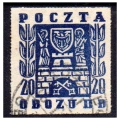 Gross Born IID 1944 Fi. 19 kasowany Herby miast znaczek obozowy gwarancja 
