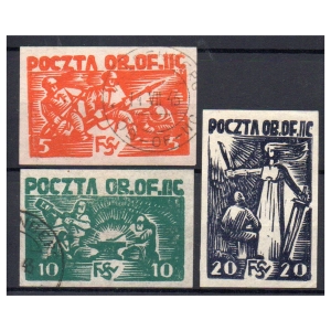 Woldenberg IIC 1942 Fi. 15x-17x kasowane Pochodnia gwarancja