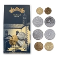Koronowani Królowie Polski: Wacław II (1300-1305), zestaw 4 numizmatów nr 0810/1000
