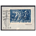 Woldenberg IIC 1944 Fi. 46 kasowany Warna gwarancja znaczek obozowy