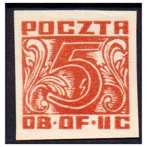 Woldenberg IIC 1944 Fi. 36 (*) Wydanie obiegowe znaczek obozowy