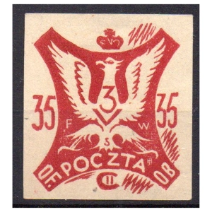 Woldenberg IIC 1944 Fi. 38 (*) Święto 3 Maja znaczek obozowy