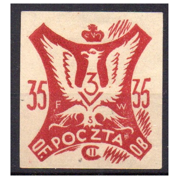 Woldenberg IIC 1944 Fi. 38 (*) Święto 3 Maja znaczek obozowy