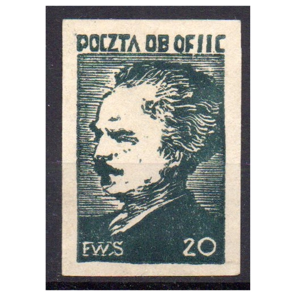 Woldenberg IIC 1943  Fi. 35 (*) Powstanie Wielkopolskie znaczek obozowy