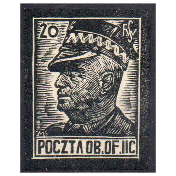 Woldenberg IIC 1943 Fi. 31 (*) Sikorski znaczek obozowy