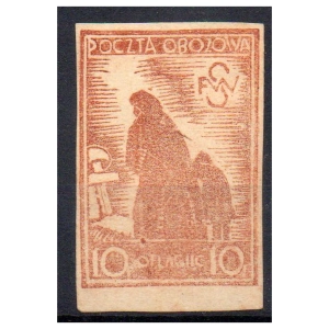 Woldenberg IIC 1942 Fi. IIIau (*) Wdowa - znaczek obozowy