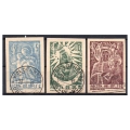Woldenberg IIC 1942 Fi. 12-14y kasowane - Madonna - znaczki obozowe