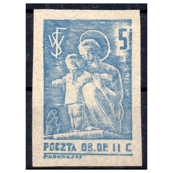 Woldenberg IIC 1942 Fi. 12x (*) - Madonna - znaczek obozowy