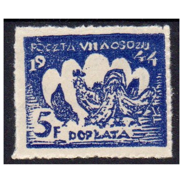 Murnau 1944 Fi. D1 ** Kury - obozowy znaczek dopłaty