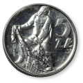 5 złotych 1958 Rybak Bałwanek - szeroka ósemka - moneta obiegowa