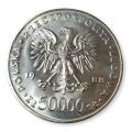 50 000 zł 1988 Piłsudski moneta srebrna kolekcjonerska