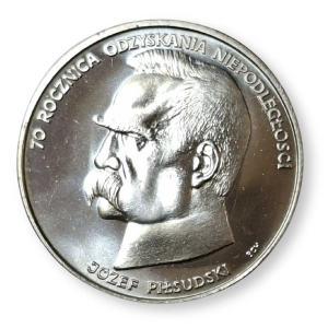 50 000 zł 1988 Piłsudski moneta srebrna kolekcjonerska