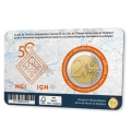 2 Euro 2026 Belgia Instytut Geograficzny moneta w coincard wersja FL