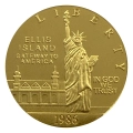 USA żeton Ellis Island 1986 złocony