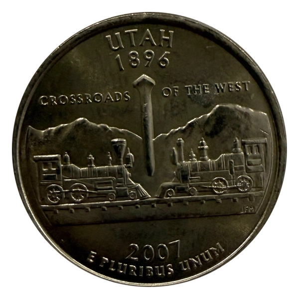 USA 25 cent 2007 D Utah