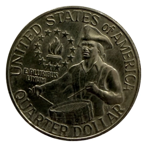 USA 25 cent 1976 D Bicentennial